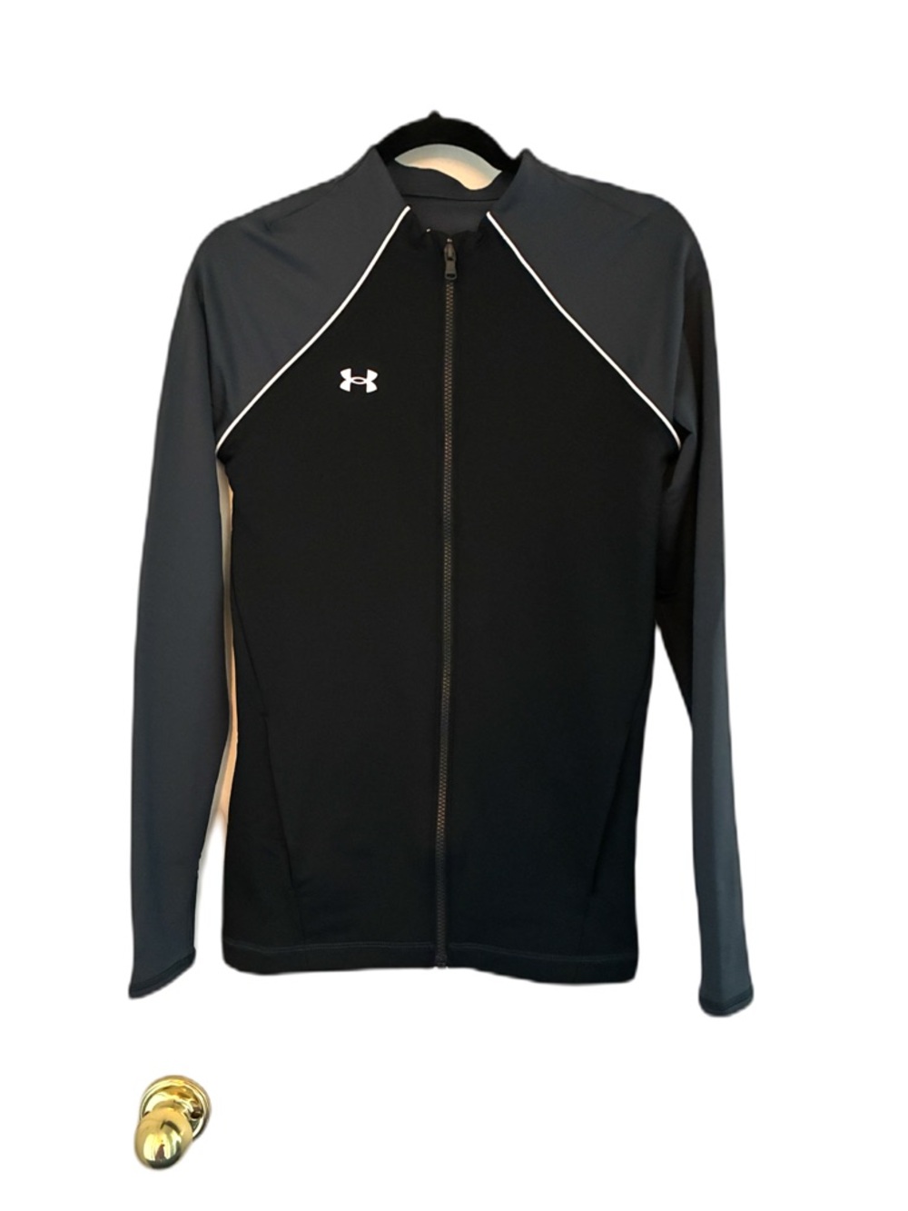 Under Armour Women’s Black & Gray Full-Zip Performance Jacket